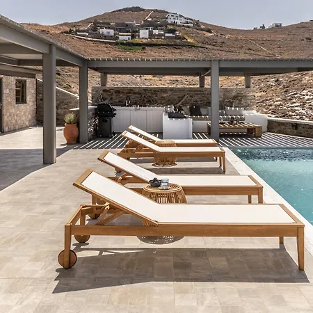 ヴィラ Kephala, Beachfront Luxury With Pool Grionisi