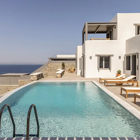 ヴィラ Kephala, Beachfront Luxury With Pool Grionisi